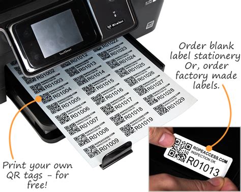 qr code metal tag printer